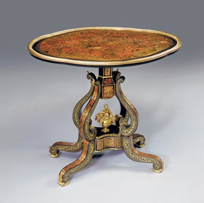 Tavolino occasionale Napoleone III "Boulle" da French School