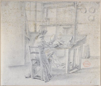 Un pittore di porcellane alla fabbrica di Sèvres, c.1780 da French School