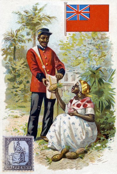 Un postino a Trinidad, fine XIX secolo da French School