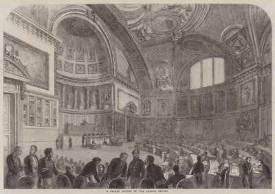 Una Recente Seduta del Senato Francese da French School