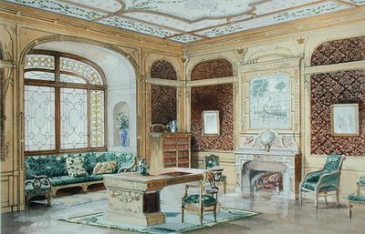Uno studio, un progetto decorativo di G. Remon, illustrazione in 