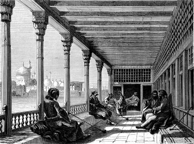 Un caffè sulle rive del Tigri, Baghdad da French School
