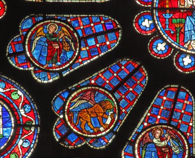 Un angelo incensante e il leone di San Marco da French School