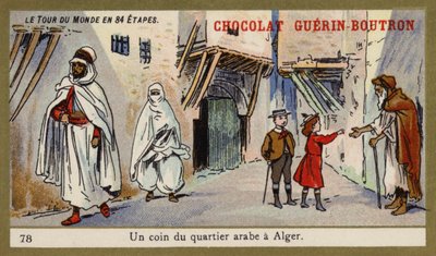 Un angolo del quartiere arabo, Algeri da French School
