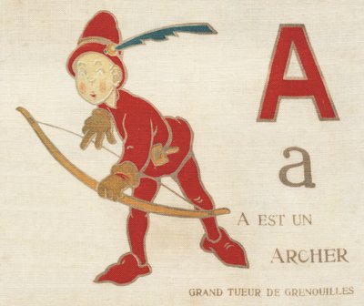 A è un grande arciere assassino di rane da French School