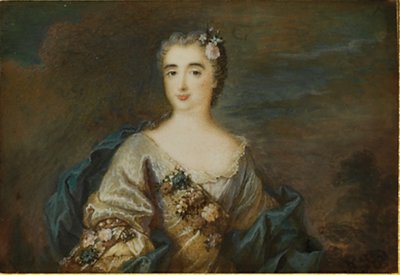 Una signora chiamata Louise-Jeanne de Durfot, Duchessa di Mazarin e de la Meilleraye, c.1750 da French School