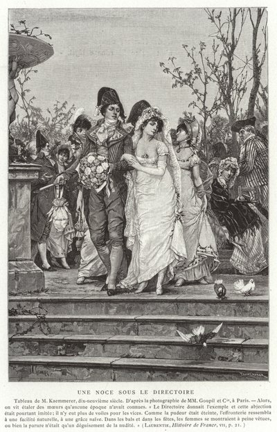 Un matrimonio sotto il Direttorio, Rivoluzione francese, 1795-1799 da French School