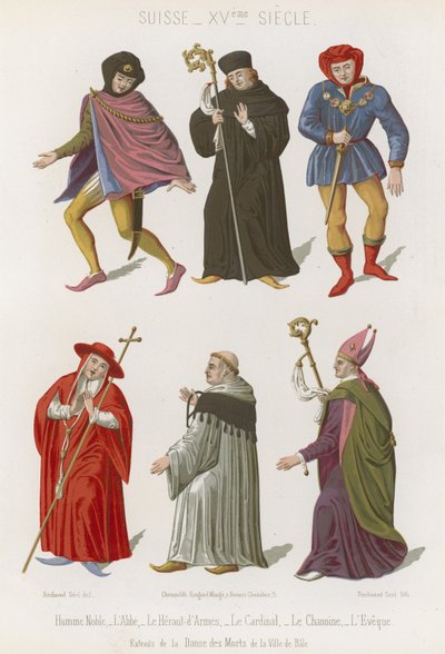 Abate, il Capo Araldo, Cardinale, Canonico e Vescovo da French School