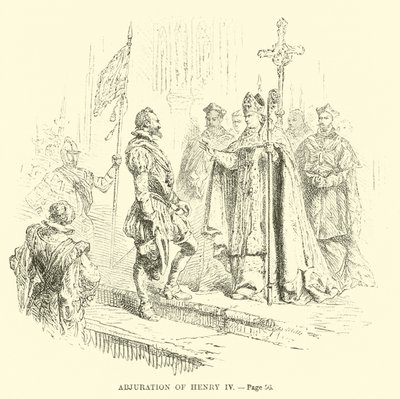 Abiura di Enrico IV da French School