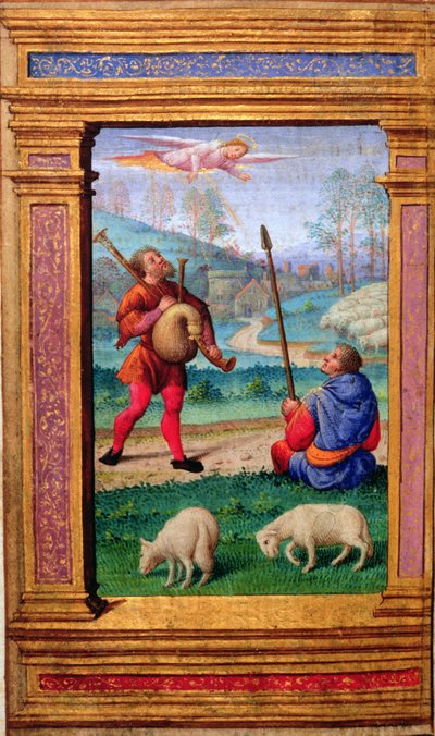 Annunciazione ai pastori, da un Libro d