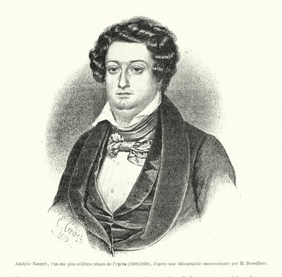 Adolphe Nourrit, uno dei più celebri tenori dell