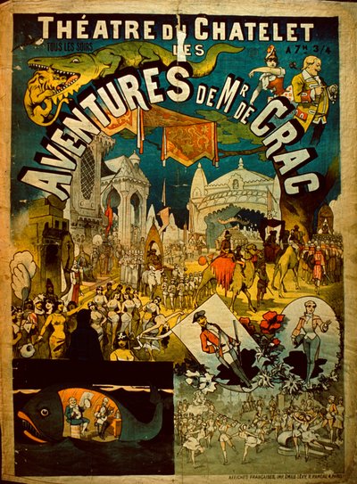 Avventure di Mr De Crac - Poster del circo francese da French School