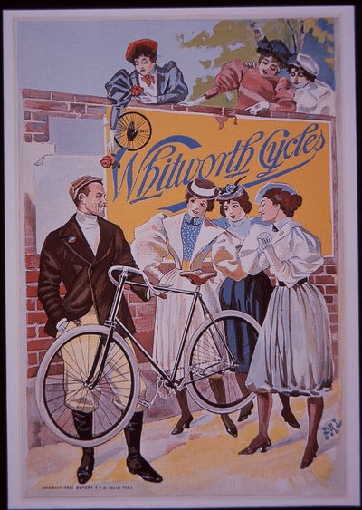 Pubblicità per biciclette Whitworth da French School