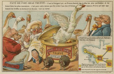 Pubblicità per Amieux Freres Pate de Fois Gras da French School