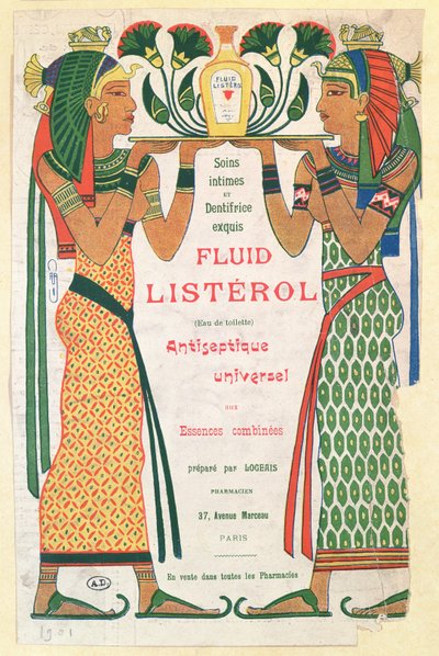 Pubblicità per Fluid Listerol, 1901 da French School