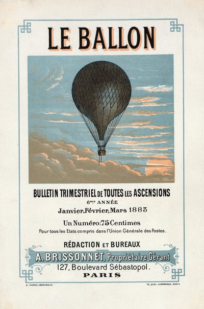 Pubblicità per Le Ballon, gennaio, febbraio, marzo da French School
