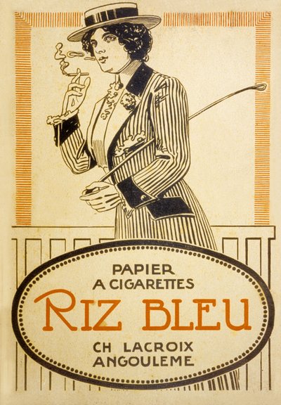 Pubblicità per le sigarette Riz Bleu da French School