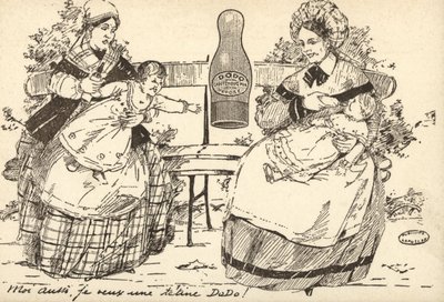 Pubblicità per un biberon da French School