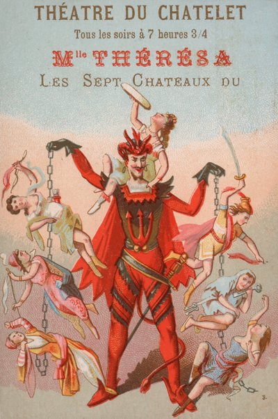 Pubblicità per uno spettacolo al Théâtre du Châtelet, Parigi da French School