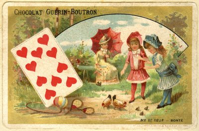 Pubblicità cromolitografica dei cioccolati Guérin Boutron (cromolitografia) da French School