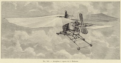 Aeroplano a vapore di J Hofmann da French School