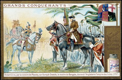 Dopo la vittoria di Plassey su Surajah Dowlah (Suraj Ud-daula o Ud Daula Ud Daulah o Ud-Daulah), il padrone del Bengala diede all