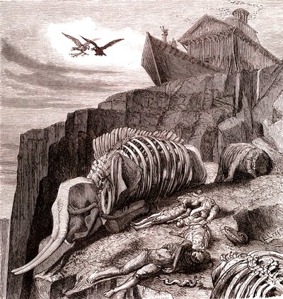 Dopo il diluvio (Bibbia). 1866 da French School