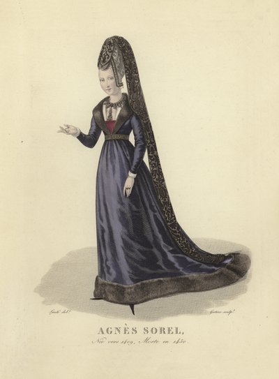 Agnese Sorel, amante del re Carlo VII di Francia da French School