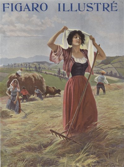 Lavoratori agricoli in un campo da French School