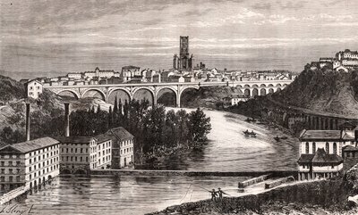 Albi - Languedoc-Roussillon-Midi-Pyrénées - incisione in 