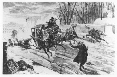 Assassinio di Alessandro II a San Pietroburgo, 13 marzo 1881 da French School