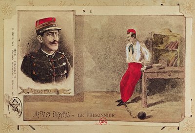 Alfred Dreyfus (1855-1935) come prigioniero, 1894-1906 da French School