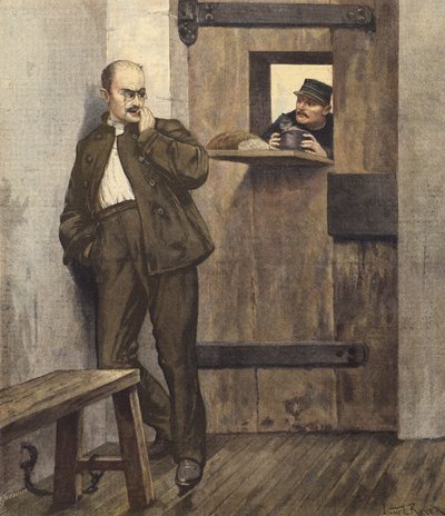 Alfred Dreyfus nella sua cella da French School