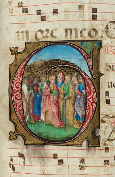 Tutti i Santi, Graduale, f.85 da French School