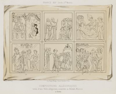 Composizioni allegoriche da French School