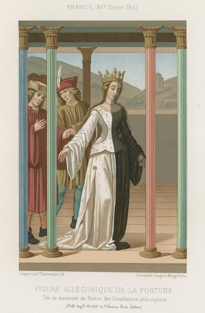 Figura allegorica della Fortuna da French School