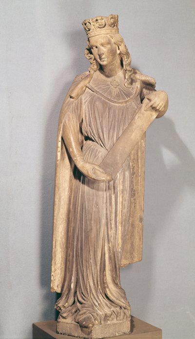 Figura allegorica della Piccola Chiesa, dalla Cattedrale di Strasburgo da French School