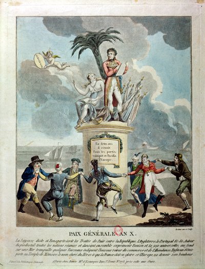 Allegoria della Pace di Amiens, 1802 da French School