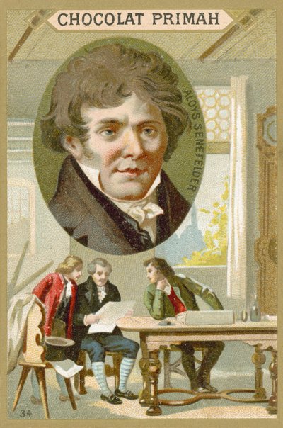 Alois Senefelder, drammaturgo, attore e inventore della litografia tedesco da French School