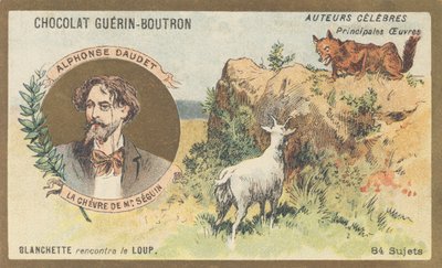 Alphonse Daudet (1840-1897), scrittore e drammaturgo francese, autore di “La capra di Monsieur Seguin”, uno dei racconti di “Lettere dal mio mulino” da French School