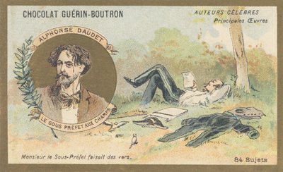 Alphonse Daudet (1840-1897), scrittore e drammaturgo francese, autore di 