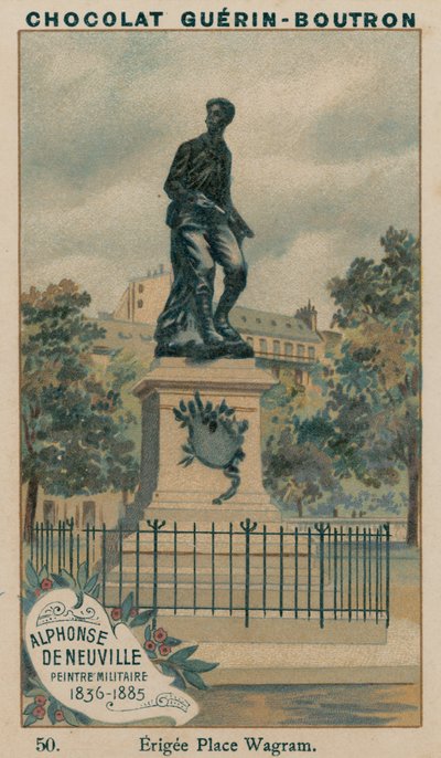 Alphonse De Neuville, Pittore Militare, 1836-1885, Eretto a Place Wagram da French School
