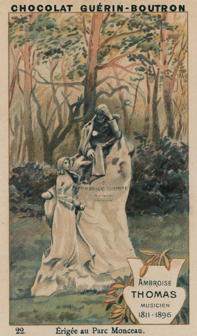 Ambroise Thomas, Musicista, 1811-1896, eretta al Parc Monceau da French School
