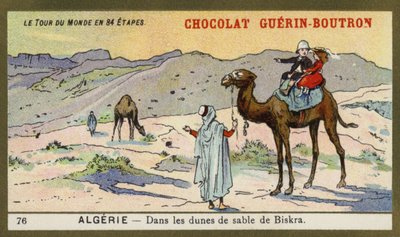 Tra le dune di sabbia di Biskra, Algeria da French School