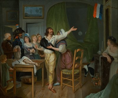 Devozione di un amputato alla patria da French School