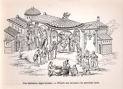 Una casa anglosassone in Inghilterra prima dell