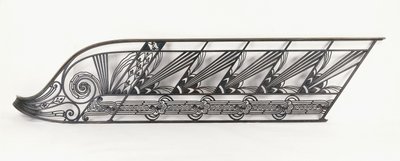 Una balaustra di scala Art Deco progettata da Delion da French School