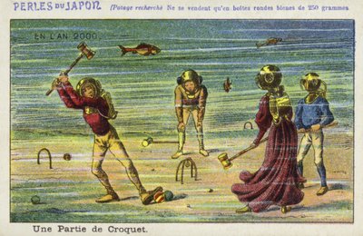 Una partita di croquet subacquea nell