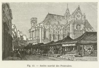 Antico mercato dei Prouvaires da French School