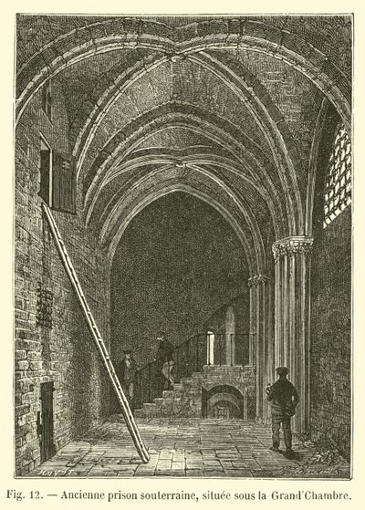 Antica prigione sotterranea, situata sotto la Grand-Chambre da French School